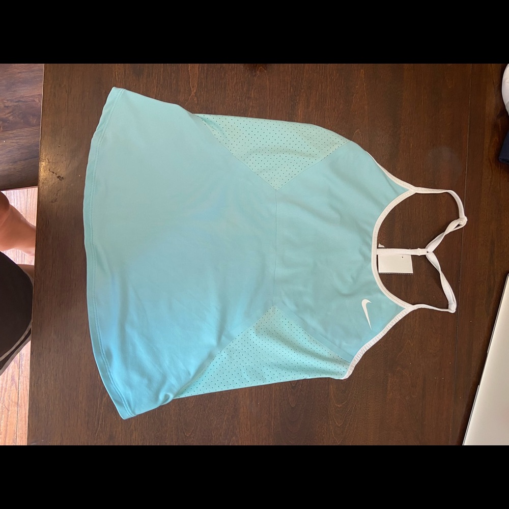 Nike tank top light blue size small